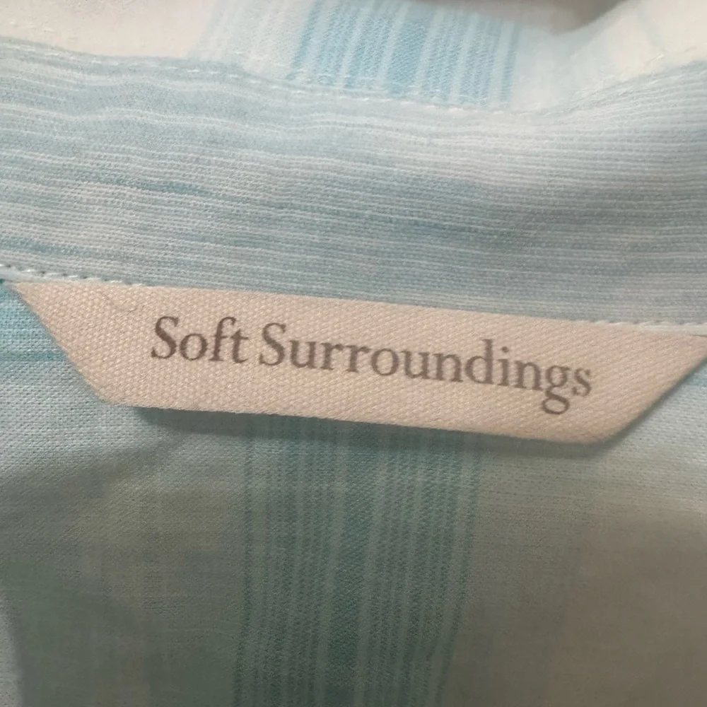 Soft Surroundings Parker tunic blouse Cotton Size Large
